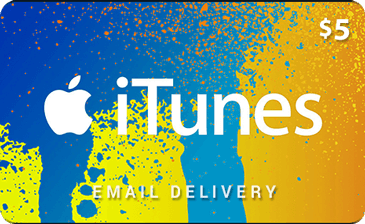 iTunes Gift Card $5 USD USA Apple iTunes 5 Dollars United States